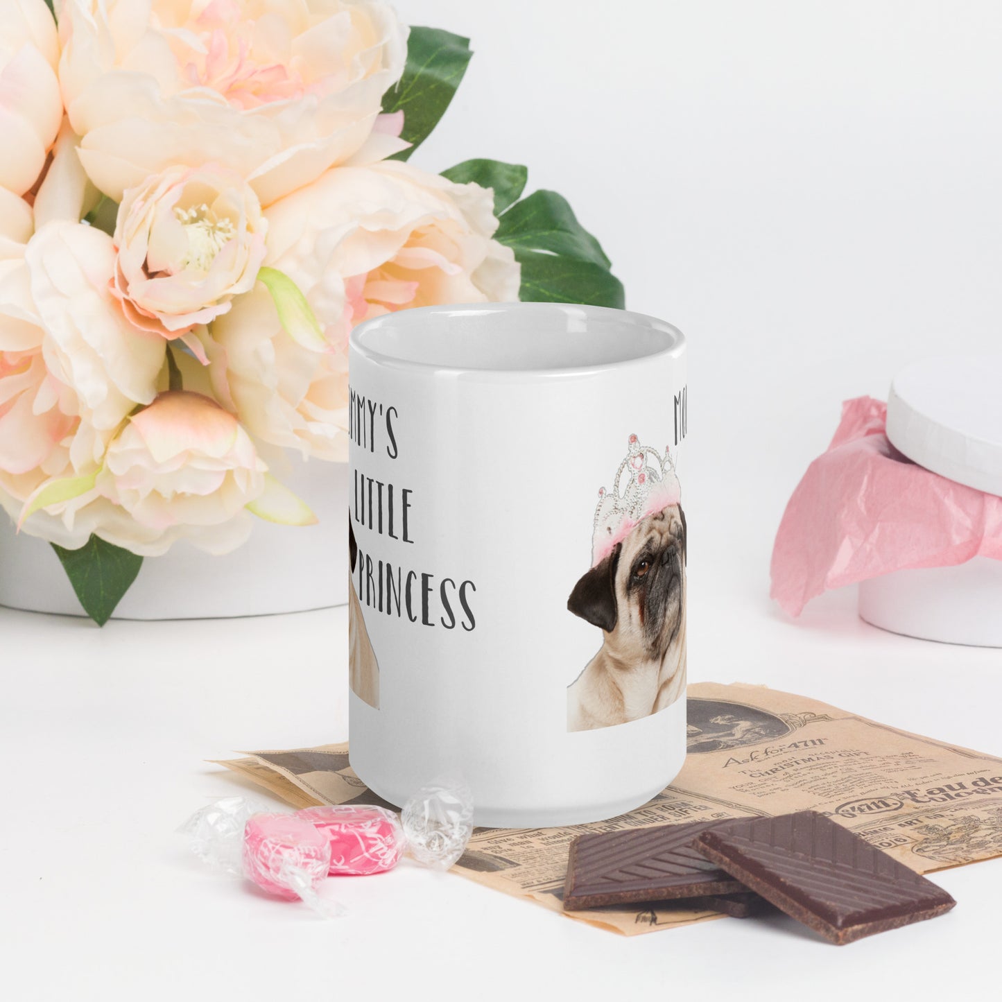 Mommy's Little Princess Pug Mug 15 oz